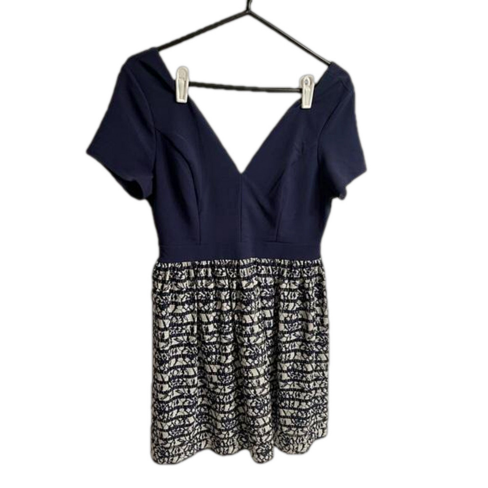 Miami Navy Blue Lace Cocktail Dress